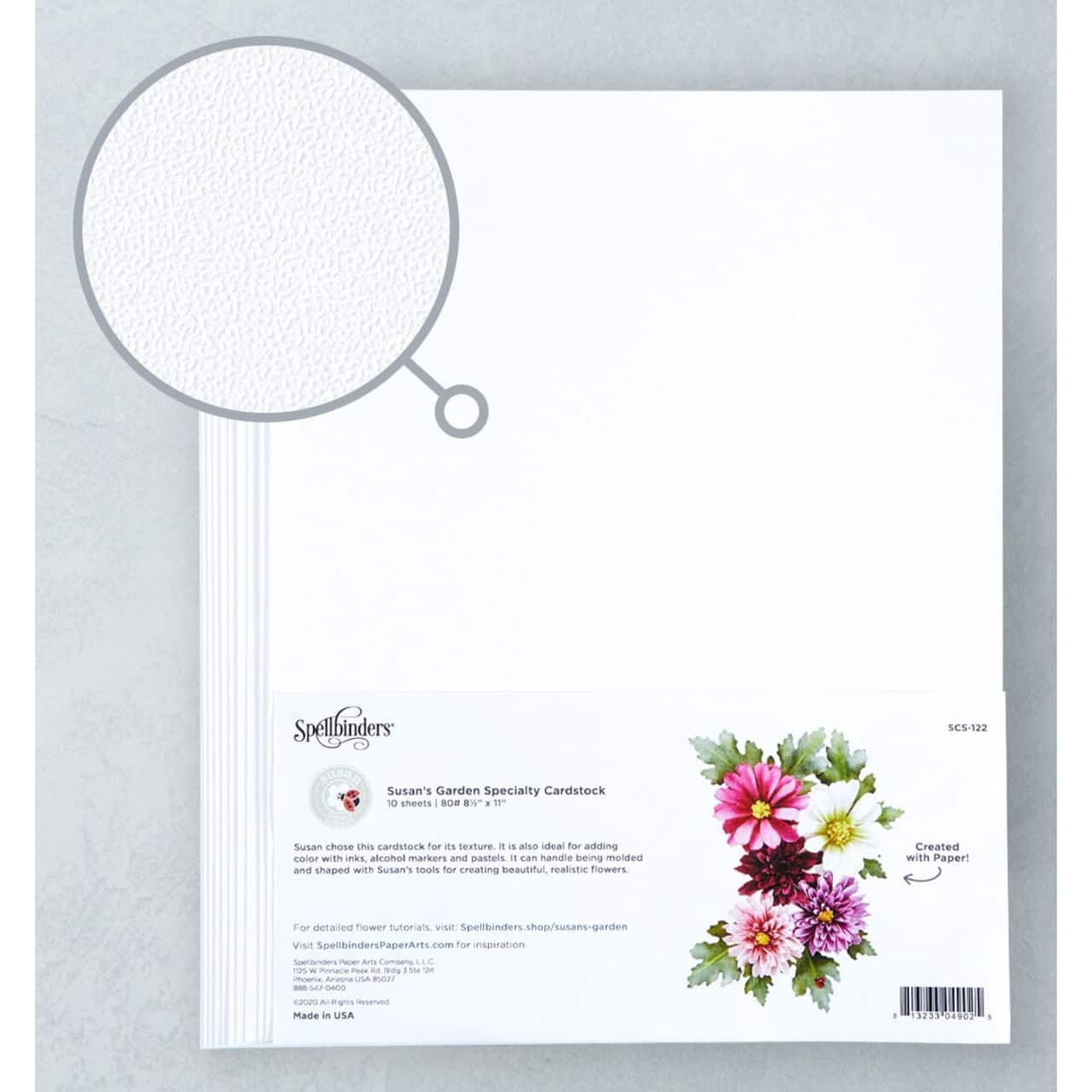 Spellbinders® Susan's Garden 8.5" x 11" Specialty Cardstock, 10 Sheets